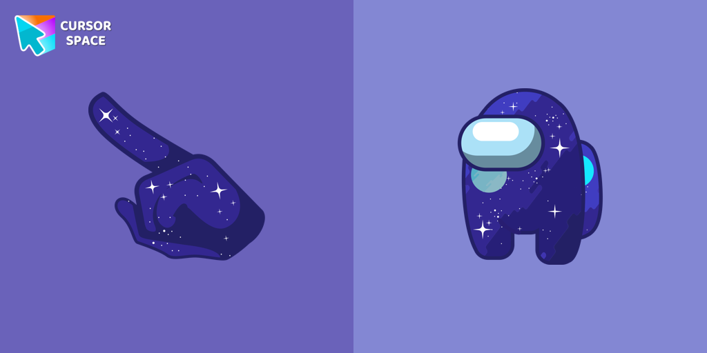 Cute Cursor Among Us Space Character